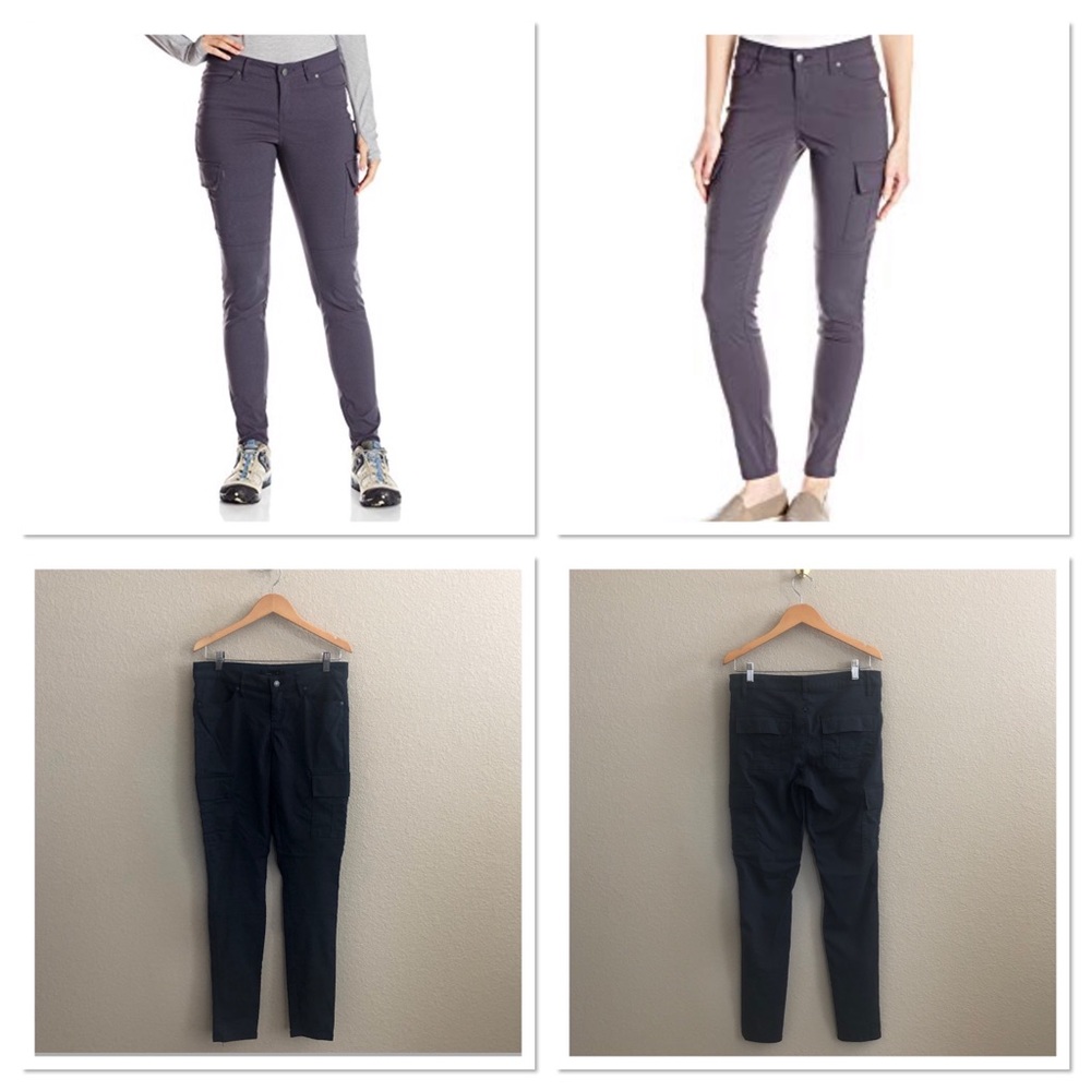 prAna Meme Gray Diamond Print Cargo Pant